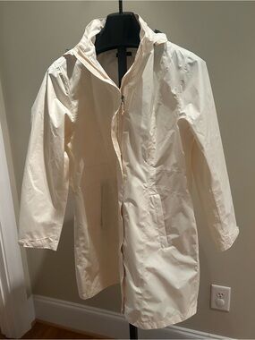 Quince Cream Hooded Weather Proof Jacket